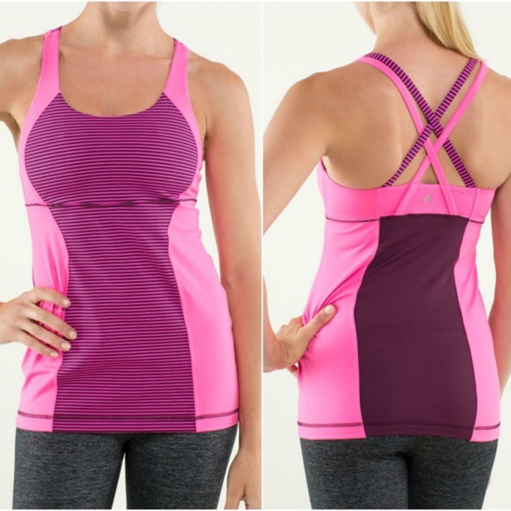 Lululemon Pink Tank Top Workout